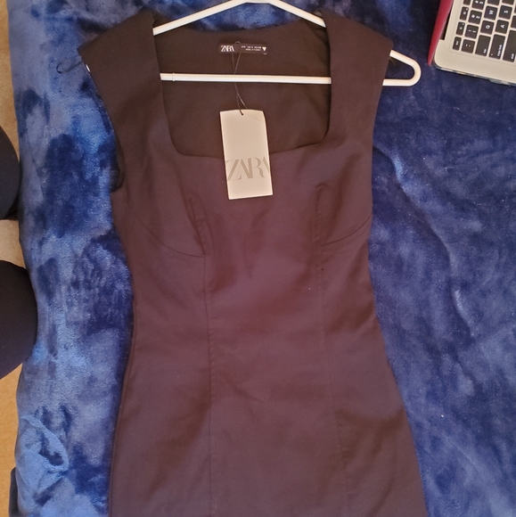 Brand NEW (NWT) Zara Black Dress - Picture 10 of 14